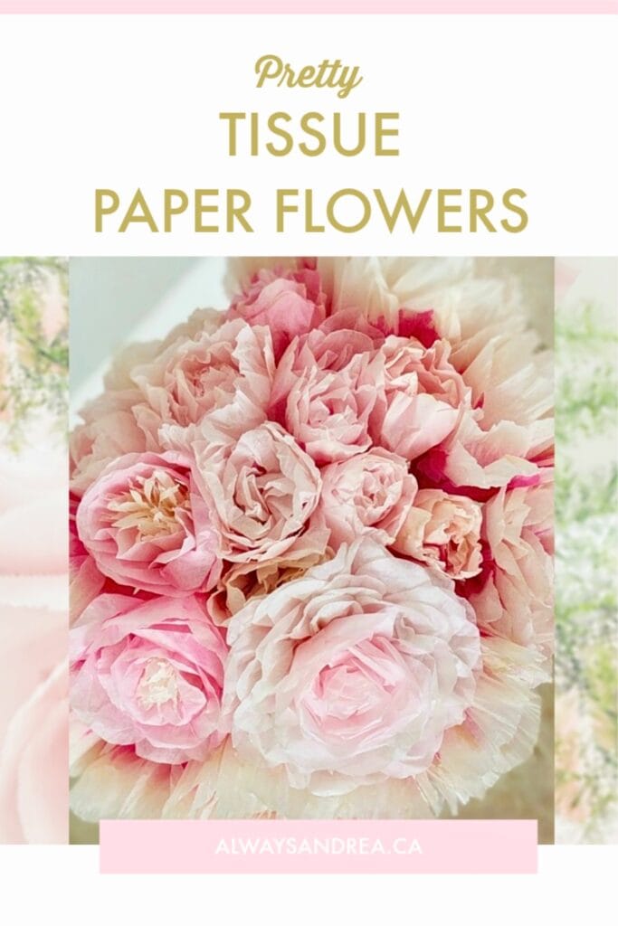 pink tissue paper flower bouquet -blooming archives