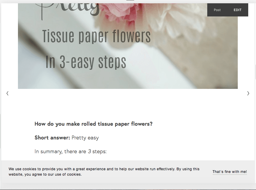 tissue paper flowers in 3 steps -blooming archives