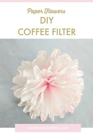 pink coffee filter flowers Pin - blooming archives