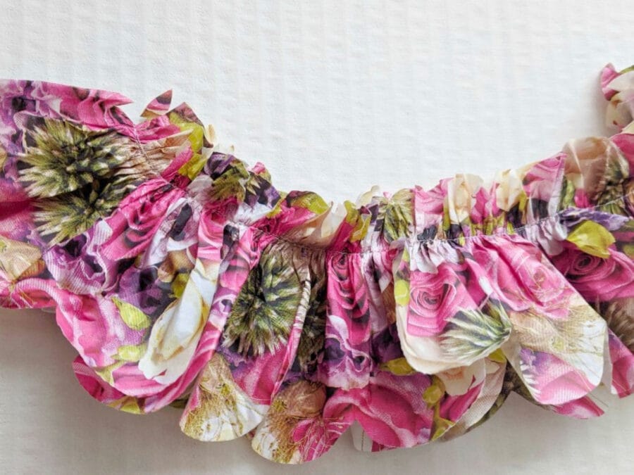 floral paper napkin ruffles